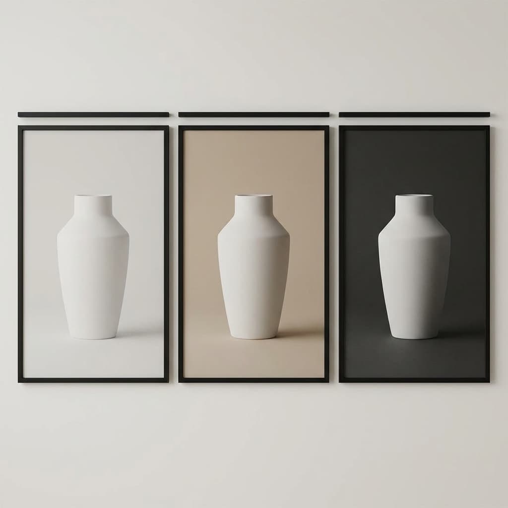 Contrast grid showing low, medium, and high separation between product and background