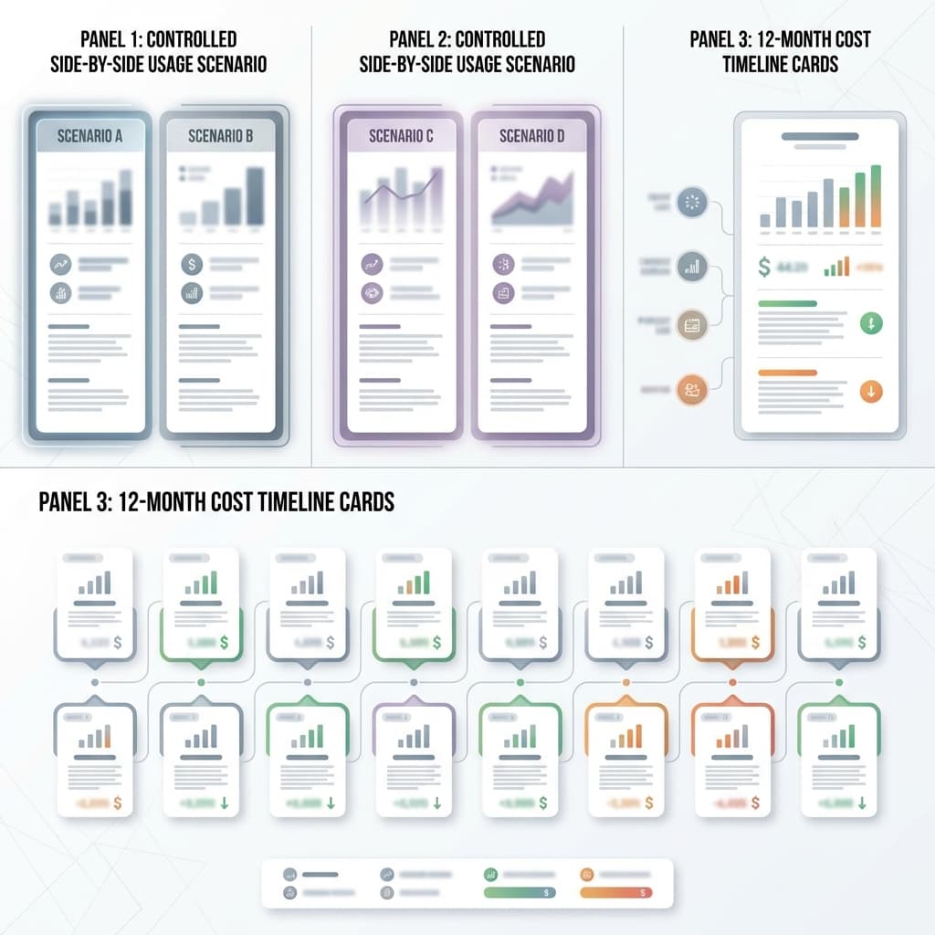 Three safe visual frameworks for product comparison advertising